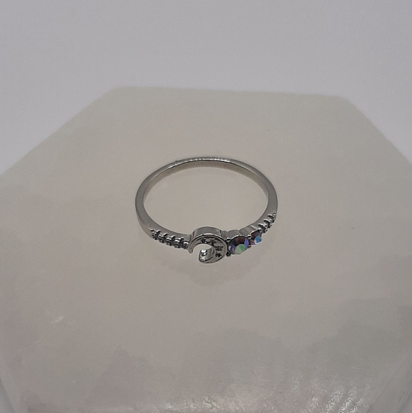 R891 Moon Ring Plated - Fragrant Jewels - Picture 3 of 7